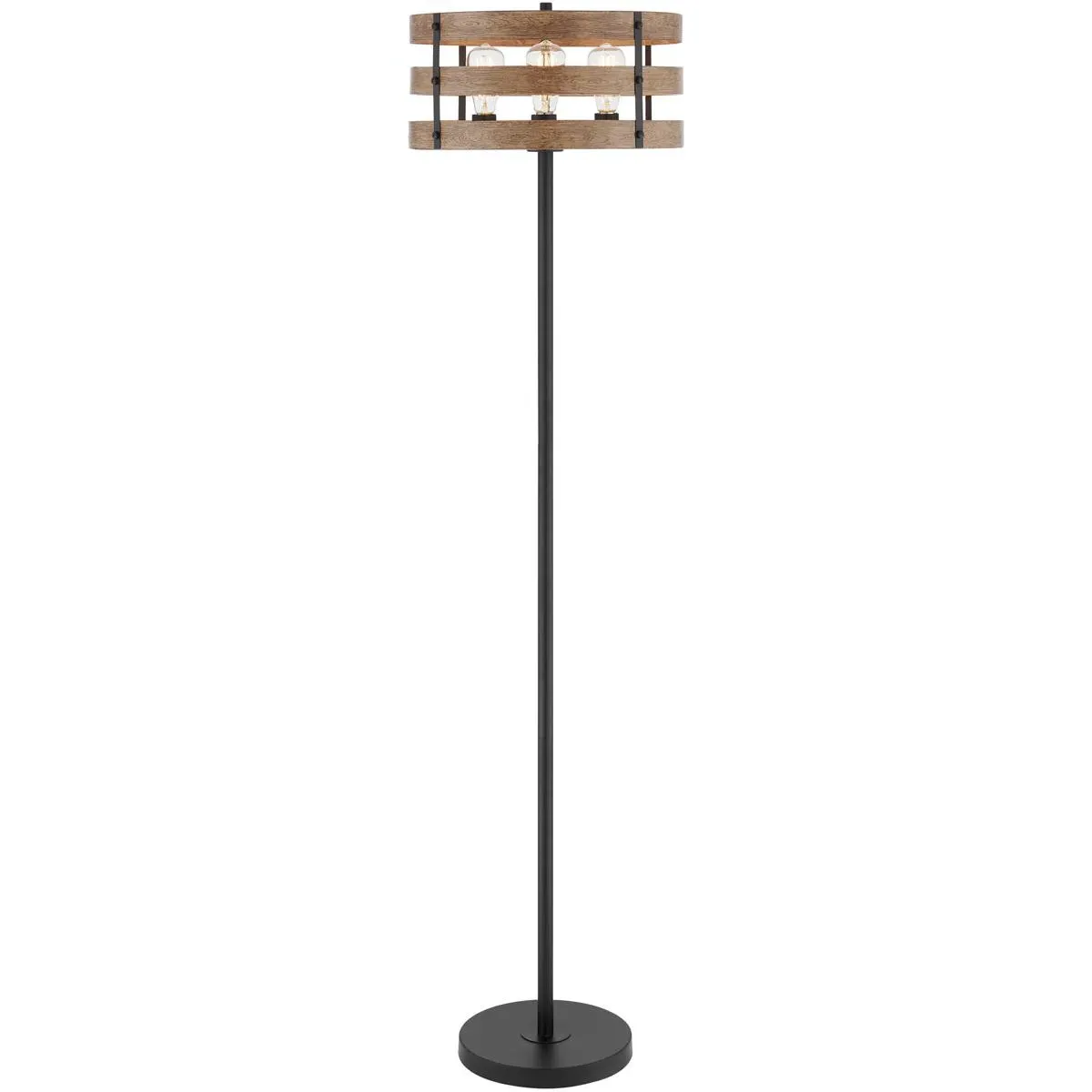 Balta 67 Inch Floor Lamp - Brown, Wood product