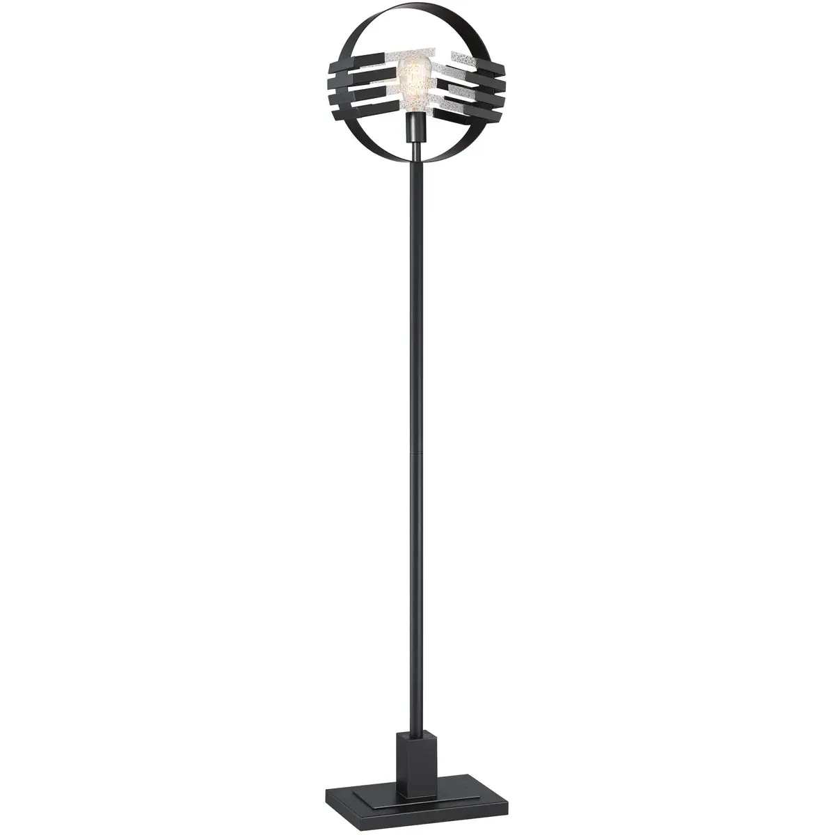 Brisbane Floor Lamp Mosaic Shade - Matte Black, Metal product