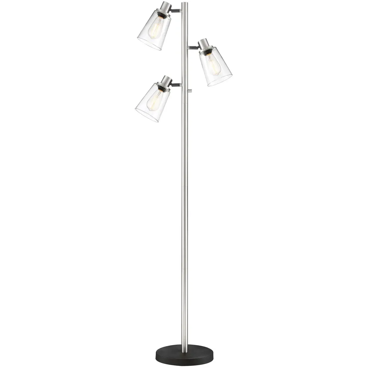 Colinton 3-Light Floor Lamp - Brushed Nickel, Metal product