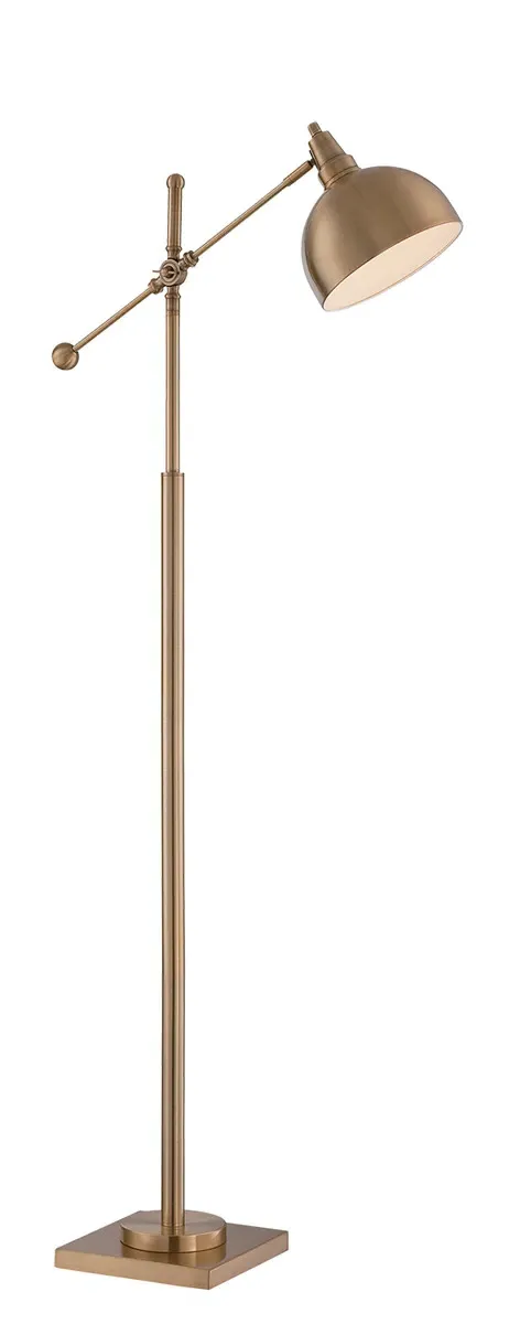 Cupola Floor Lamp - Brushed Brass, Metal product