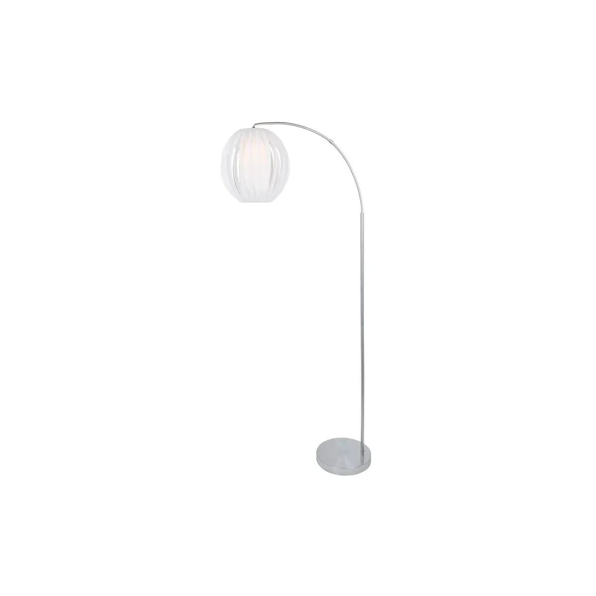 Deion Arc Floor Lamp - Brushed Nickel, Metal product