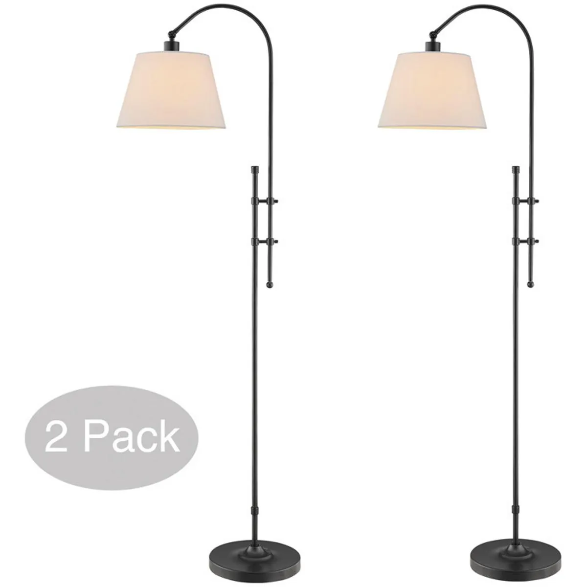 Duane 2-Light Floor Lamp - Dark Bronze, Metal product