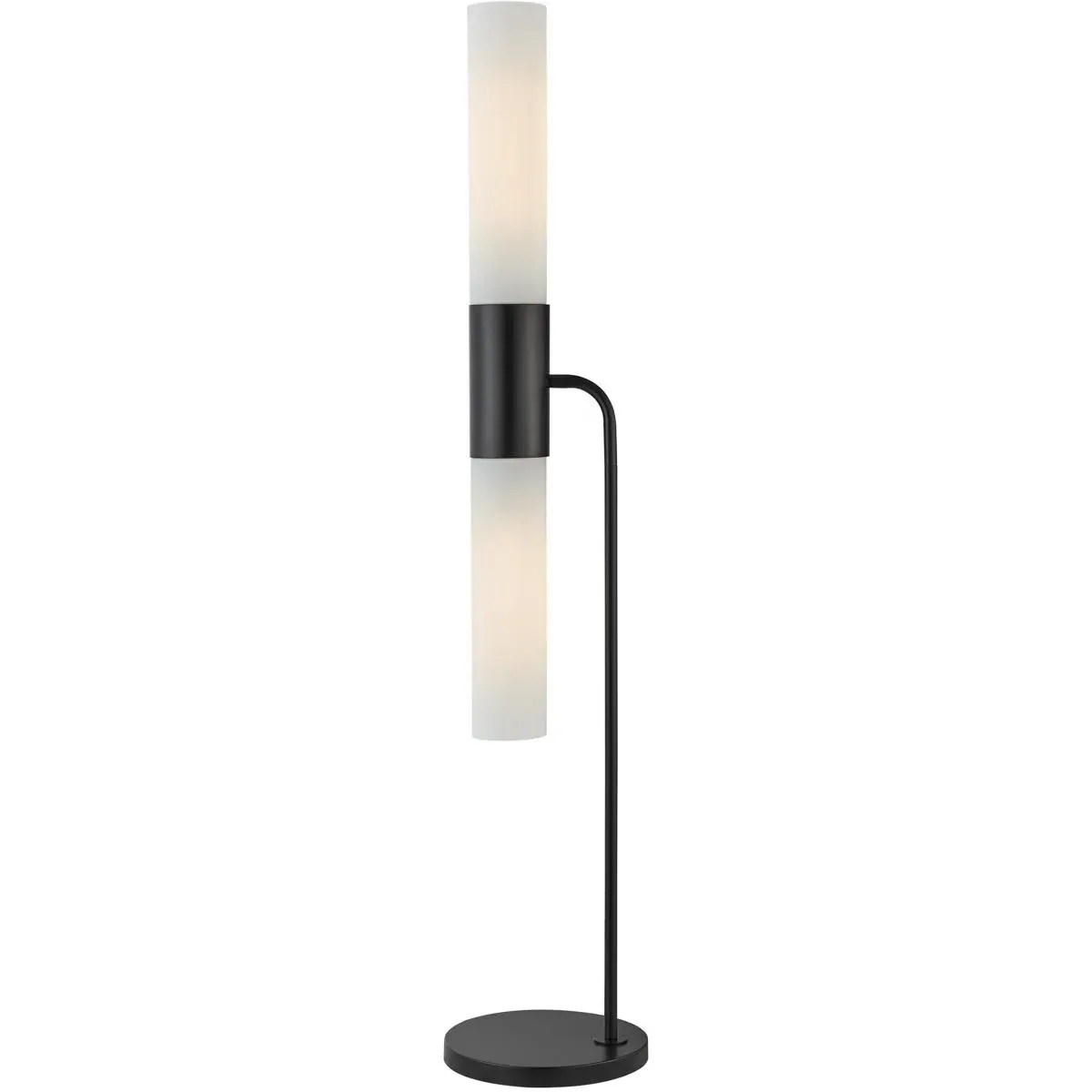 Dulance 2-Light Floor Lamp - Black, Metal/Glass product