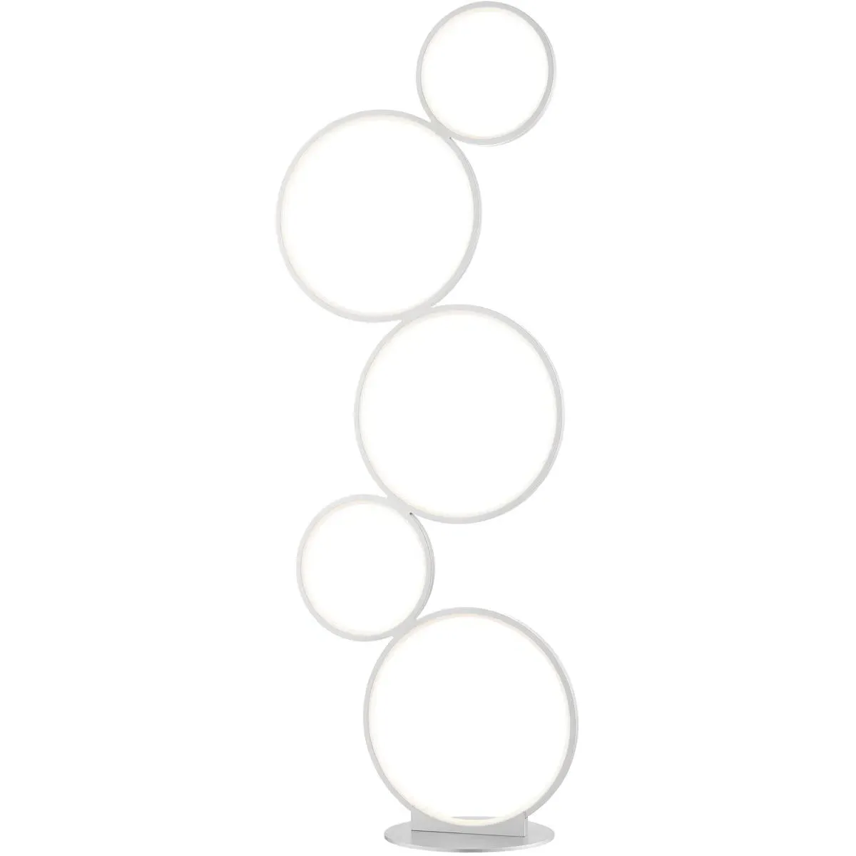 Fedora Floor Lamp - White, Metal product