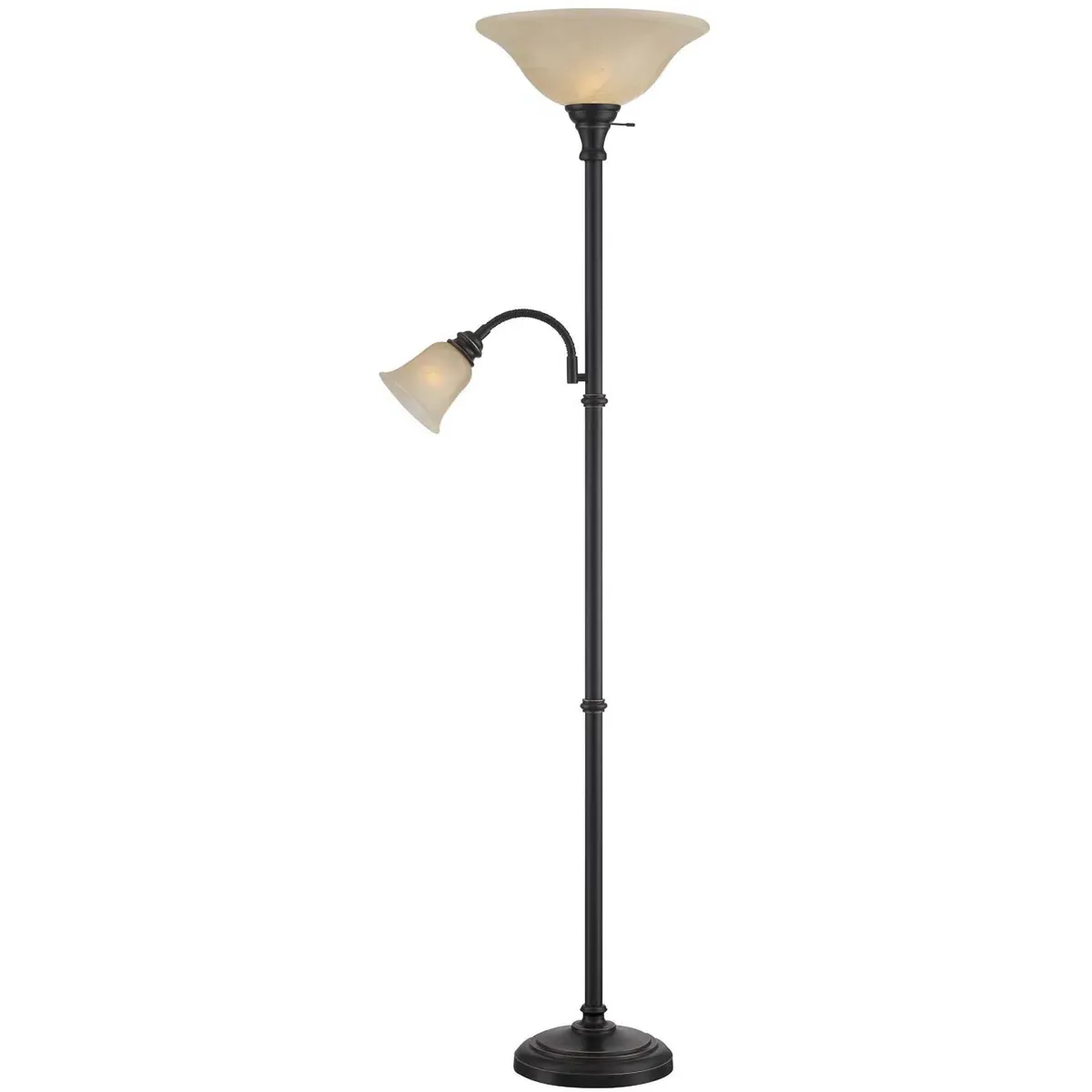Henley 2-Light Torch Floor Lamp - Dark, Metal product
