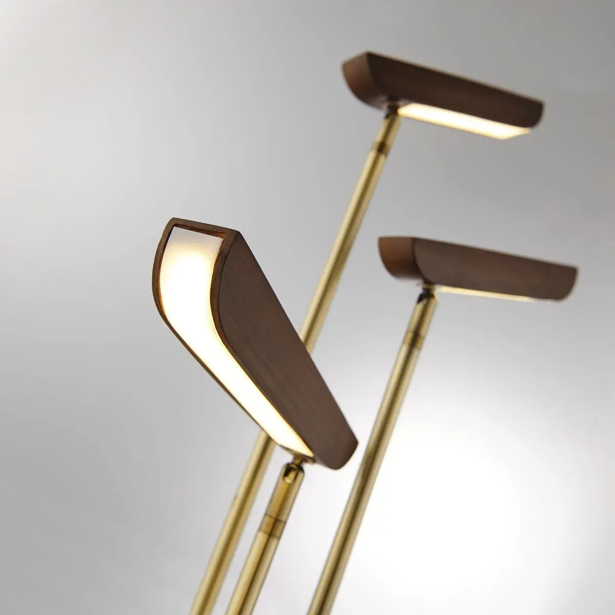 Jameson 3-Light Floor Lamp - Brass, Metal alternate view