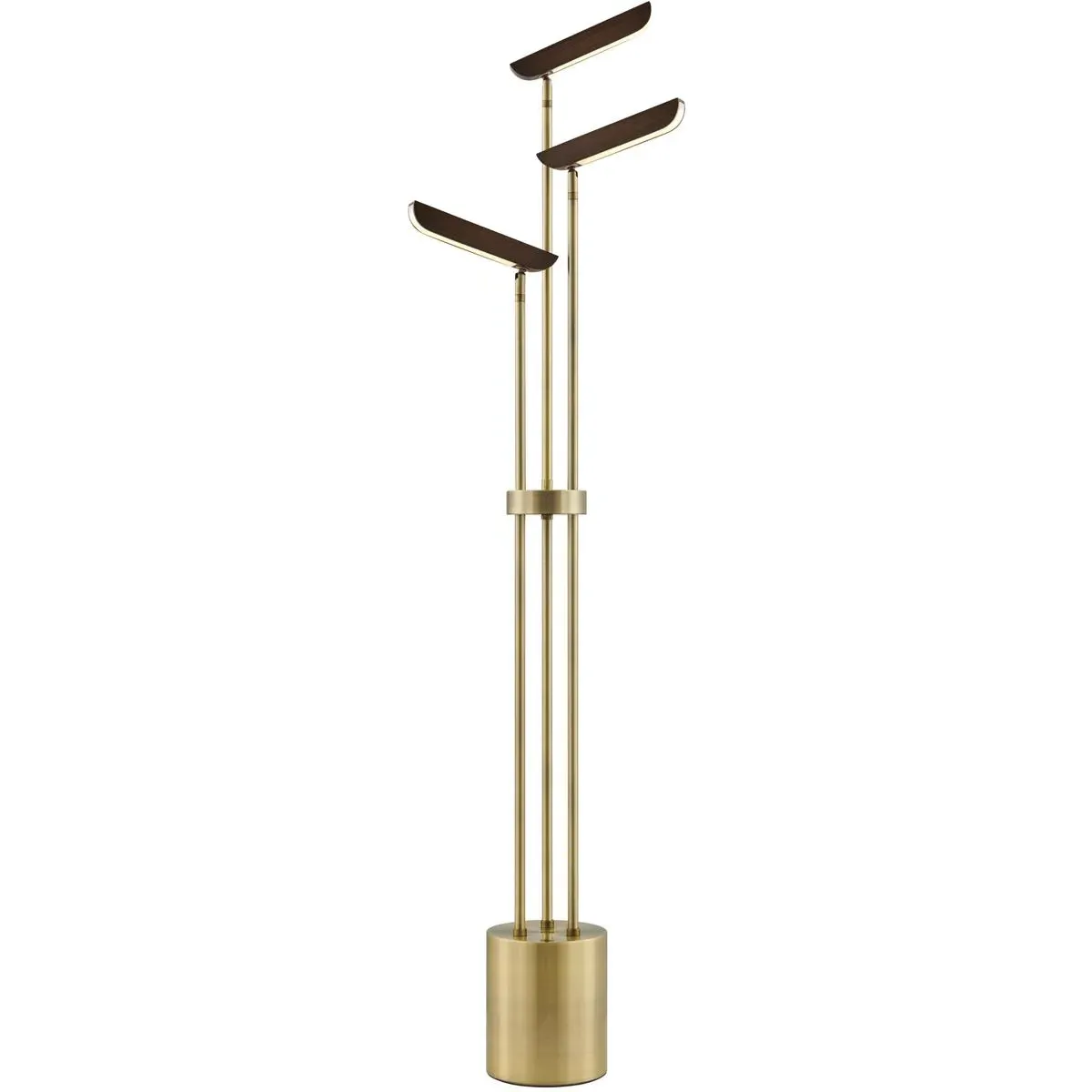 Jameson 3-Light Floor Lamp - Brass, Metal product