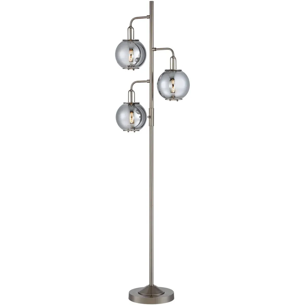 Kaira 3-Light Floor Lamp - Gun Metal, Metal product