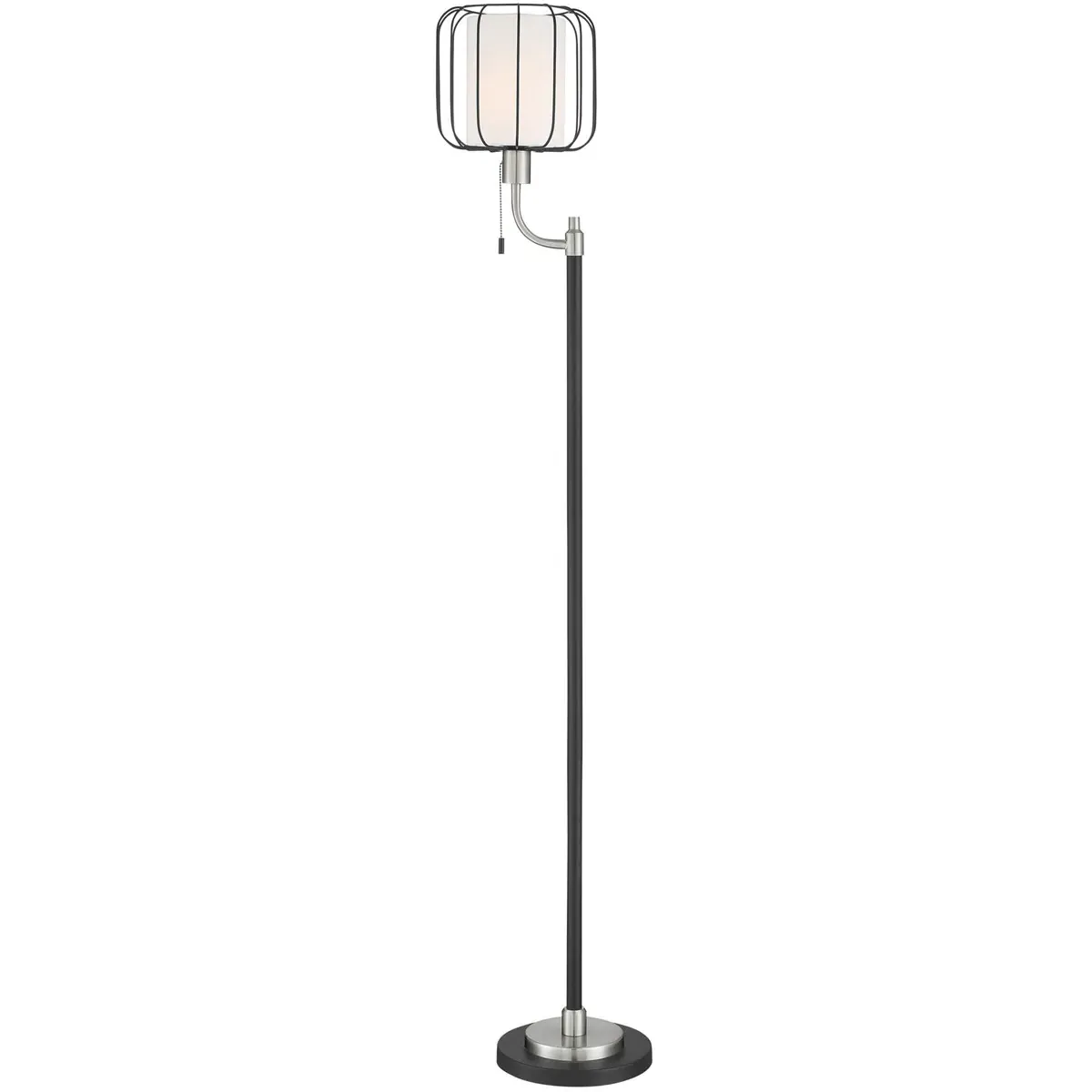 Kaleria 66 Inch Floor Lamp - Brushed Nickel, Metal product