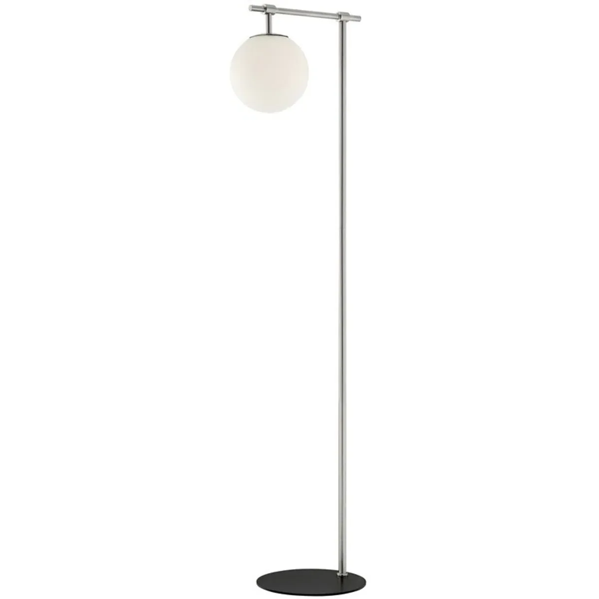 Lencho 58 Inch Floor Lamp - Brushed Nickel, Metal product