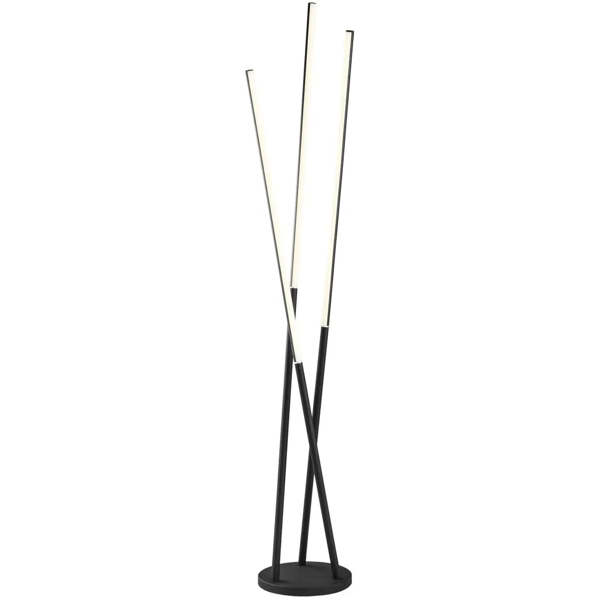 Lorant 3-Light Floor Lamp - Black, Metal product