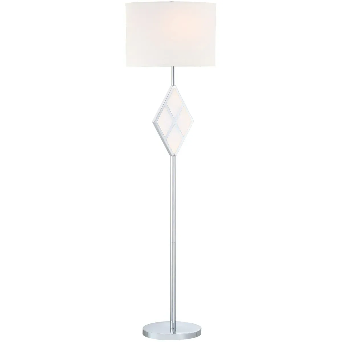 Molten 2-Light Floor Lamp - Chrome, Metal product
