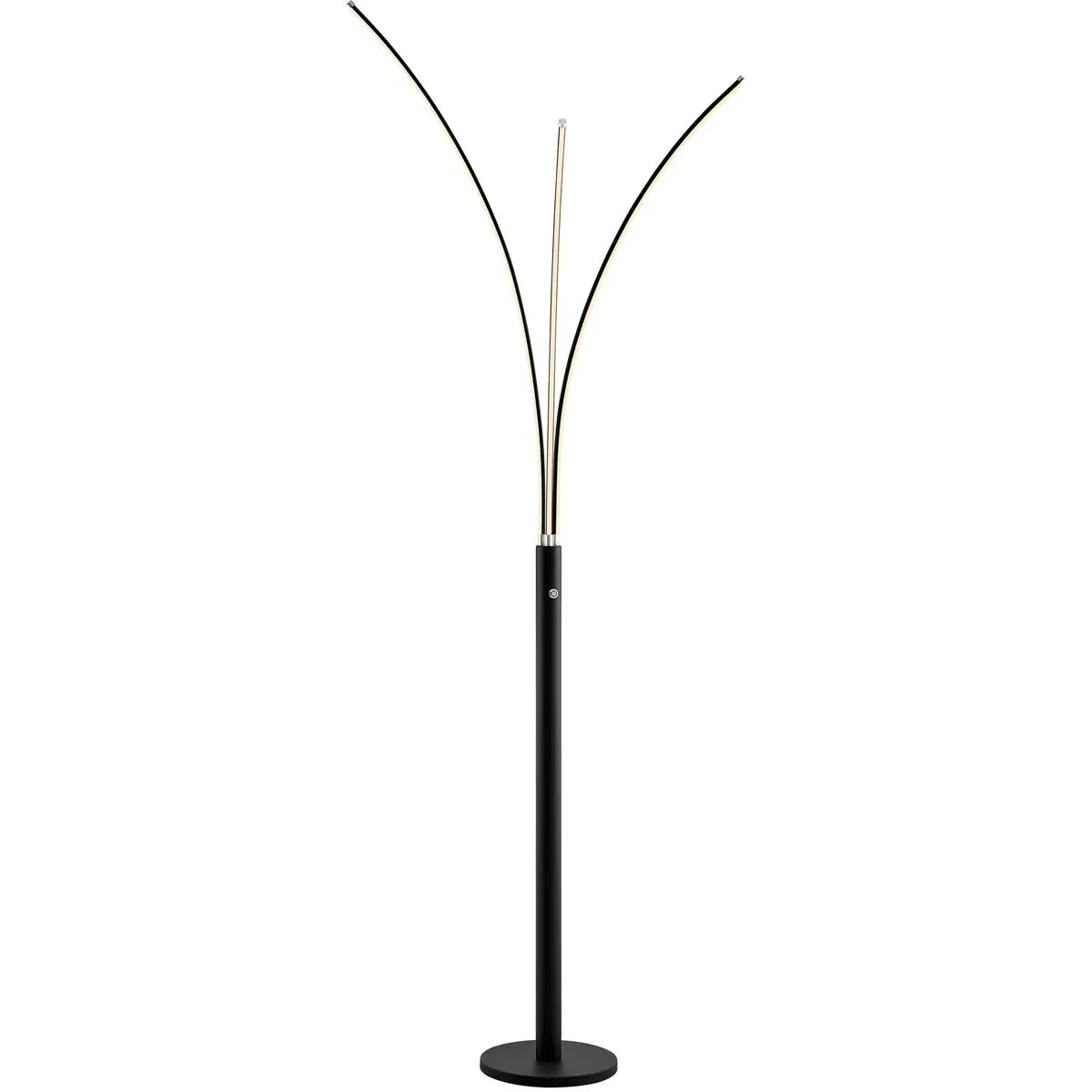 Monita 3-Light Floor Lamp - Black, Metal product