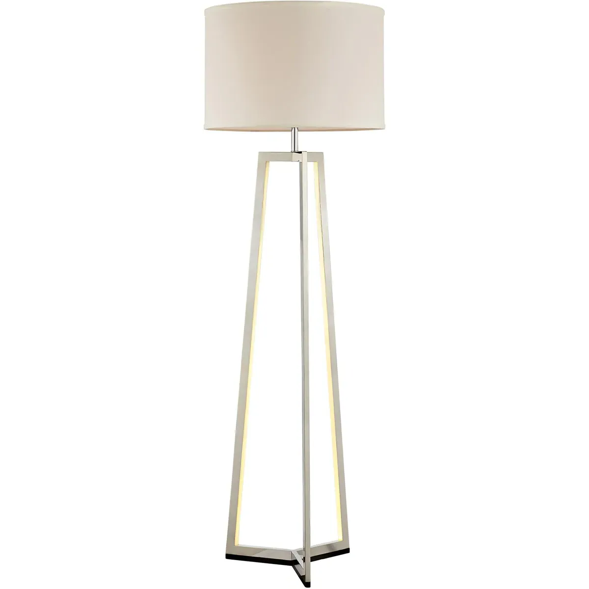 Pax 61-Inch Floor Lamp - Brushed Nickel, Metal product