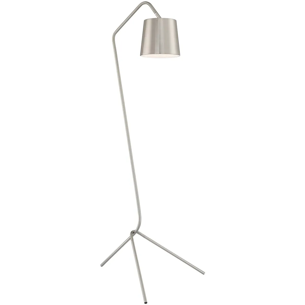 Quana 59 Inch Floor Lamp - Brushed Nickel, Metal product