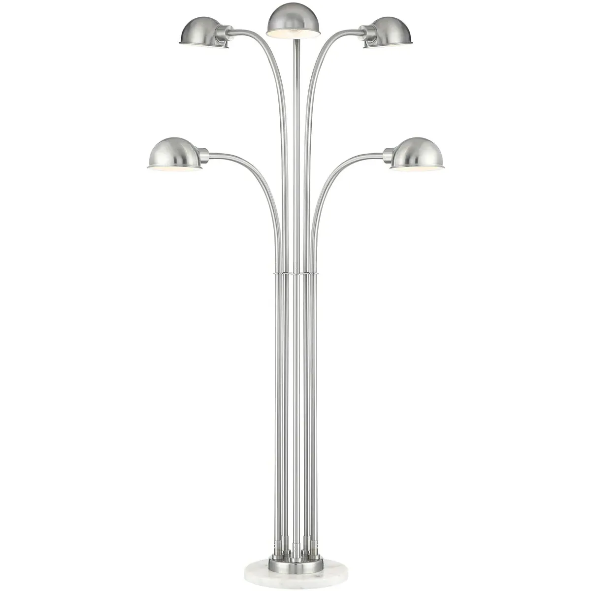 Rowley 5-Light Floor Lamp - Brushed Nickel, Metal product
