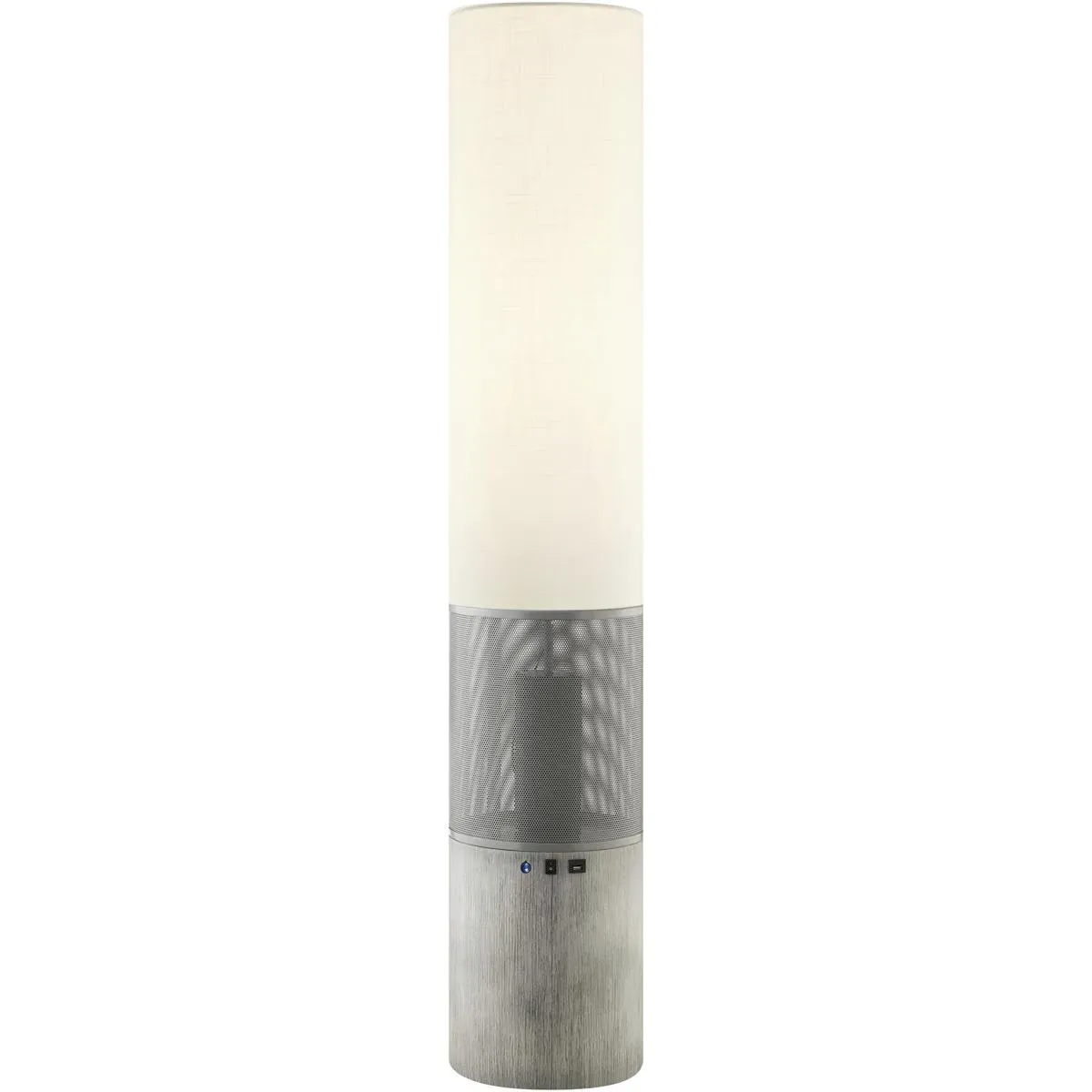 Sahirah Floor Lamp - Grey, Resin/Fabric product