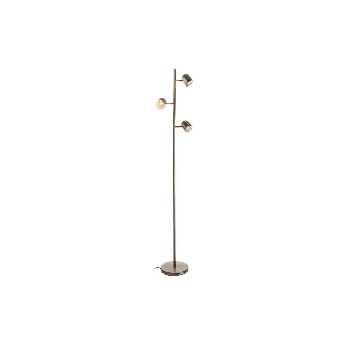 Tiara 3-Light Floor Lamp - Antique Brass, Metal product