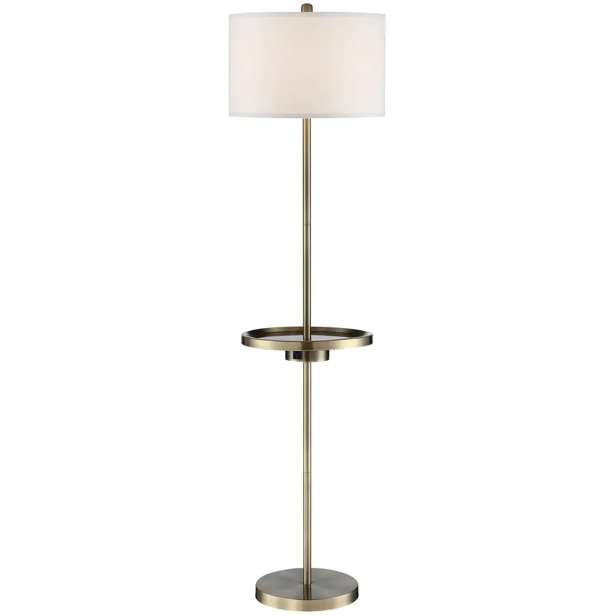 Tungsten Floor Lamp - Antique Brass, Metal product