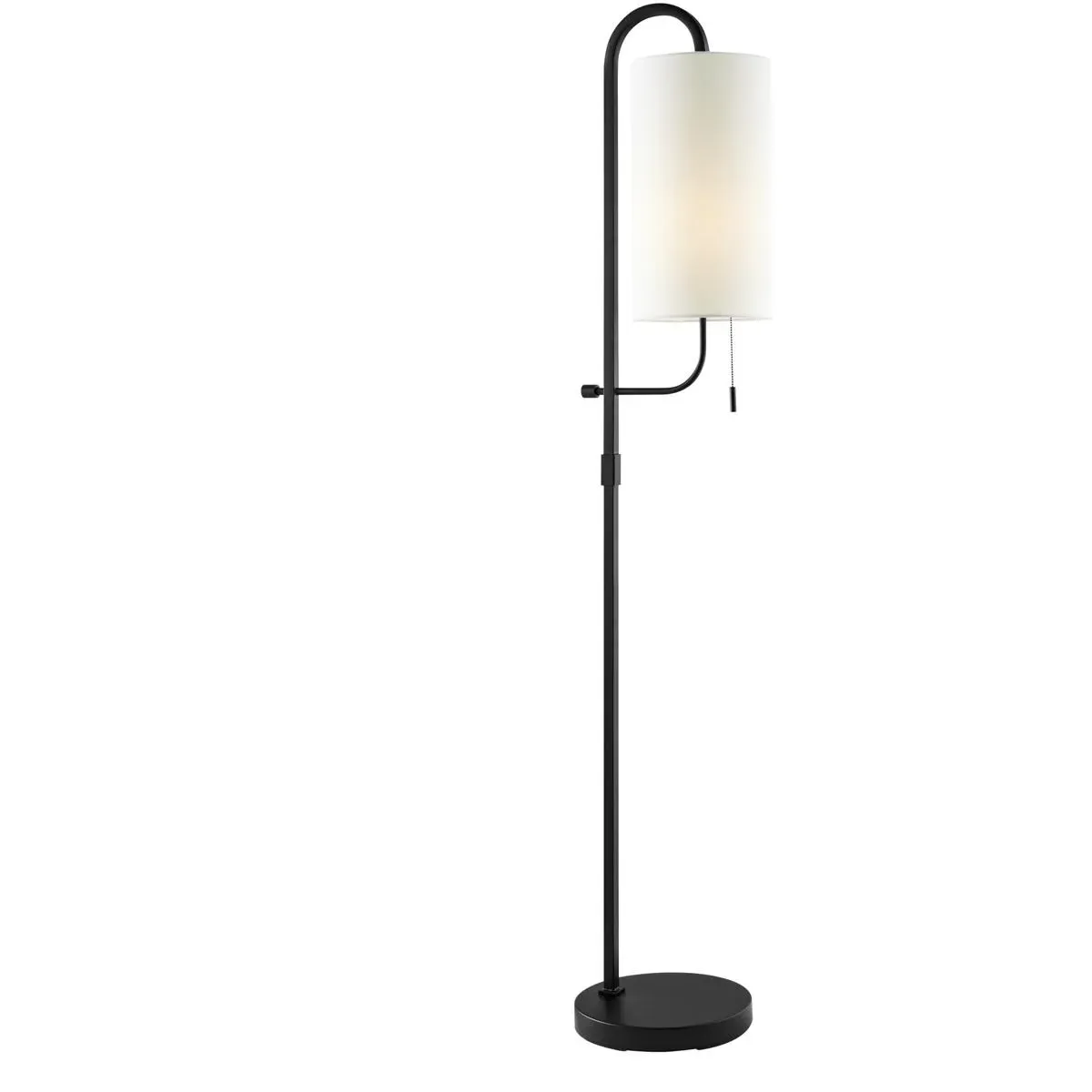 Xandra 63.5 inch Floor Lamp - Black, Metal/Fabric product