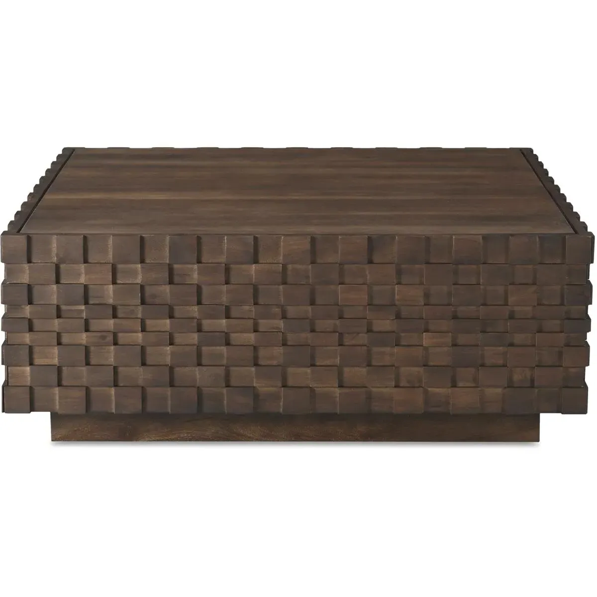 Easton Square Storage Coffee Table - Brown, Acacia product
