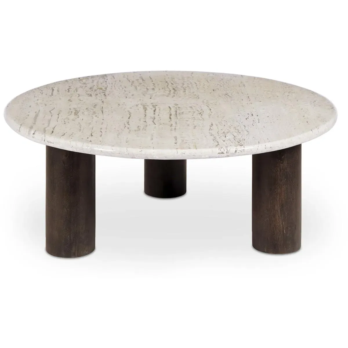 Landon Square Coffee Table - Beige, Travertine Stone product