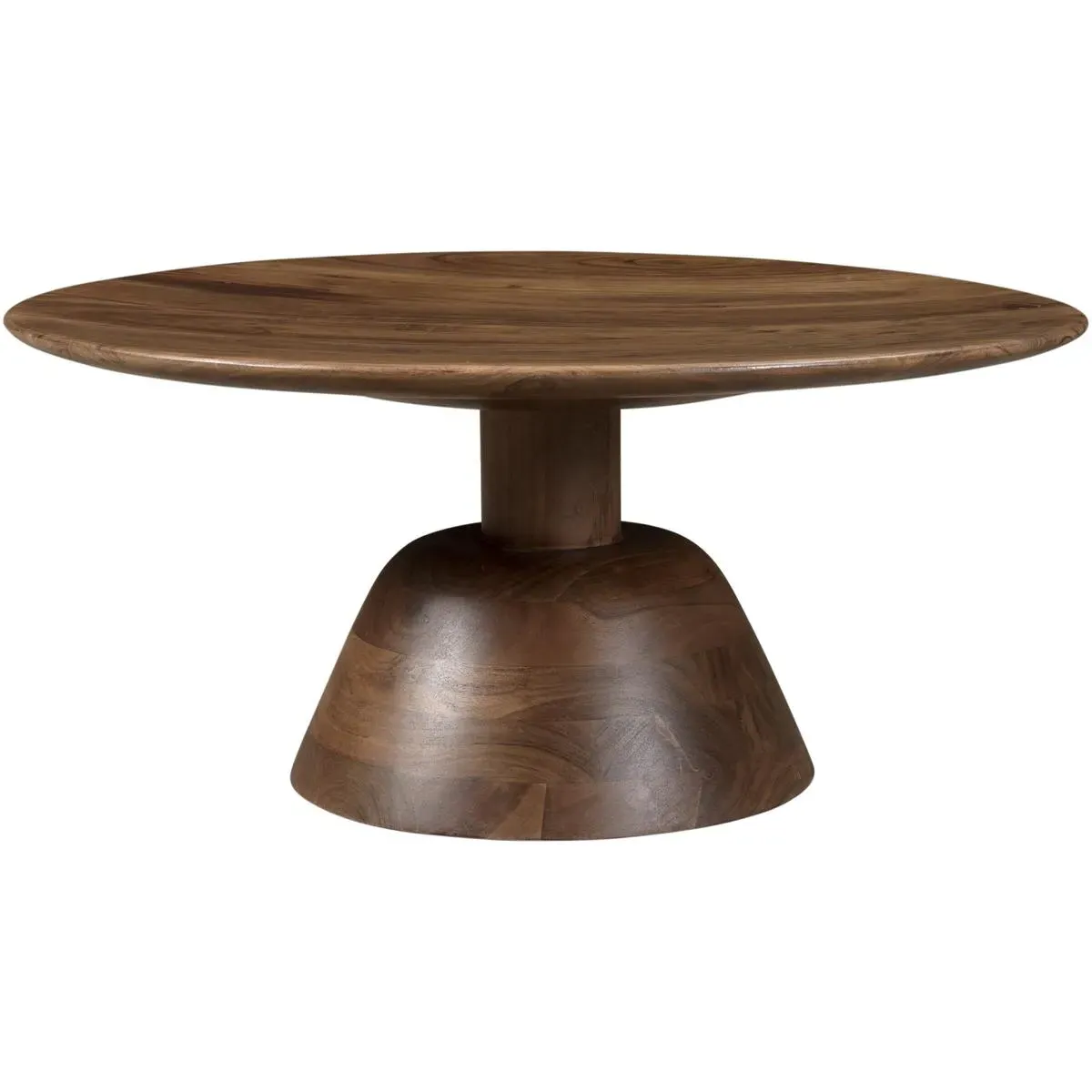 Nels Square Coffee Table - Dark Brown, Acacia Wood product
