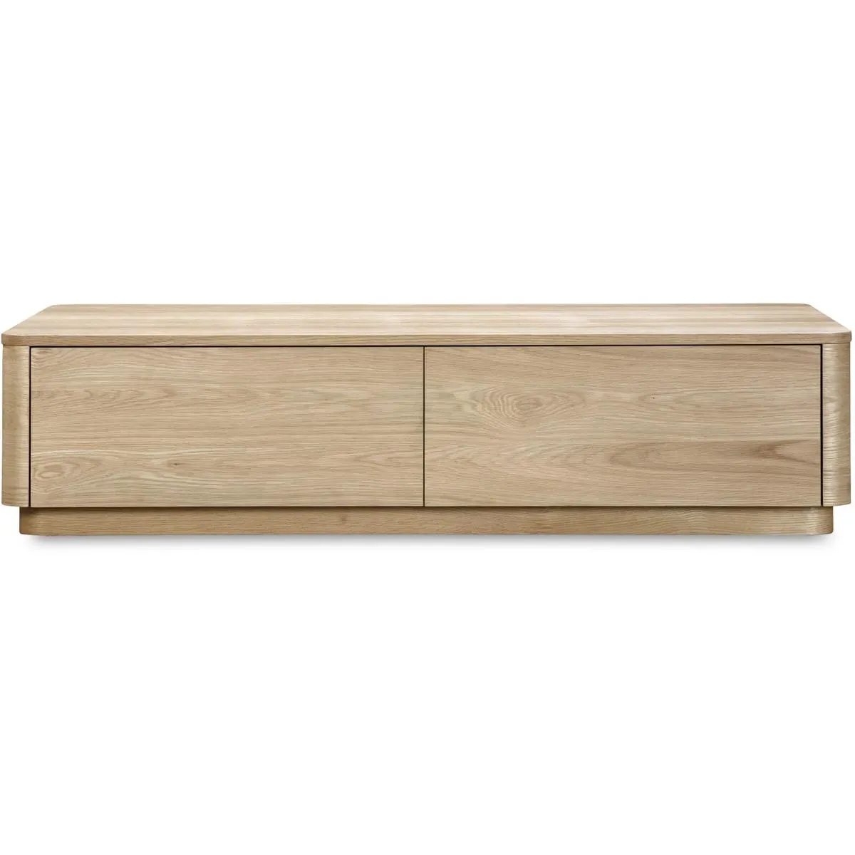 Round Off Oval Coffee Table - Natural, Oak Veneer product
