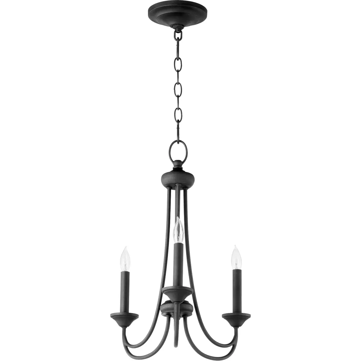 Brooks 3-Light Mini Chandelier - Noir product