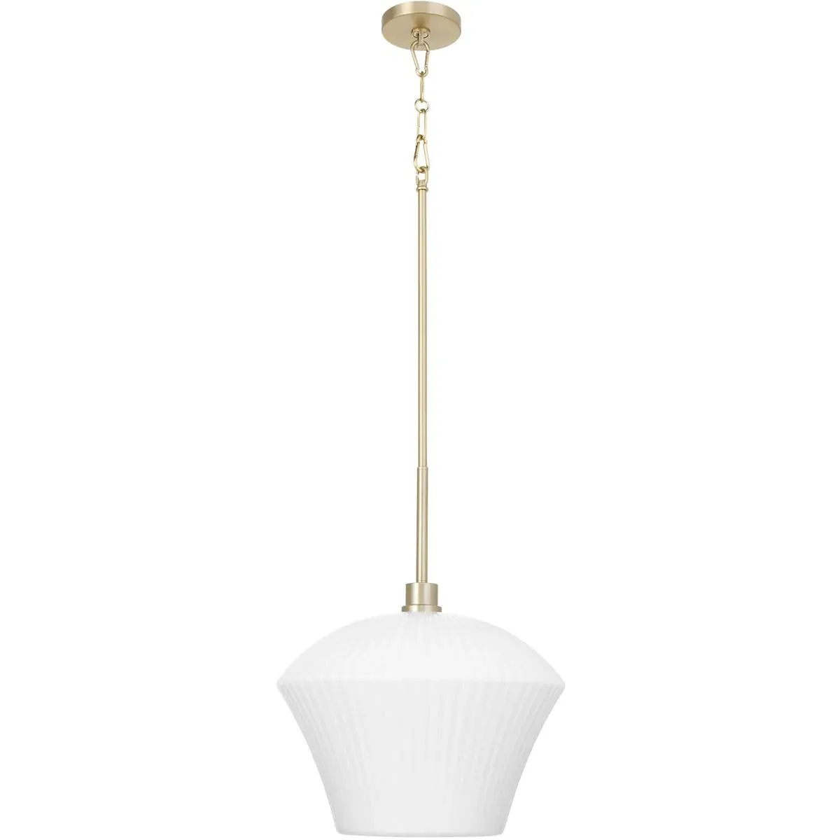 Cassini 1-Light 15 inch Pendant Ceiling Light - Aged Brass product