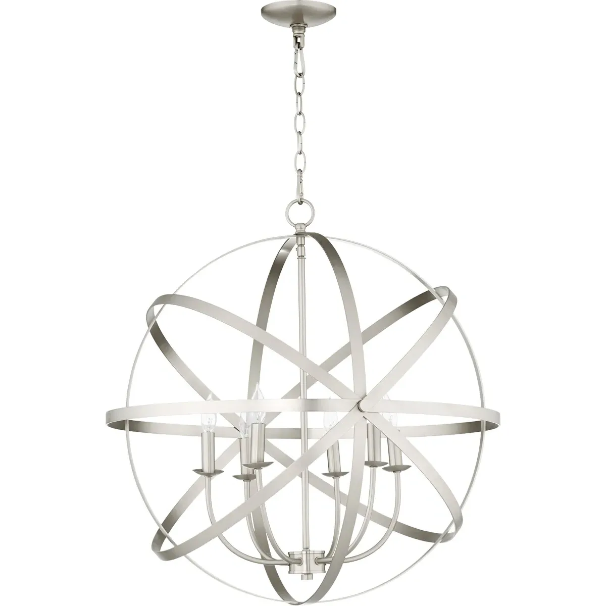 Celeste 6-Light Sphere Chandelier - Satin Nickel product