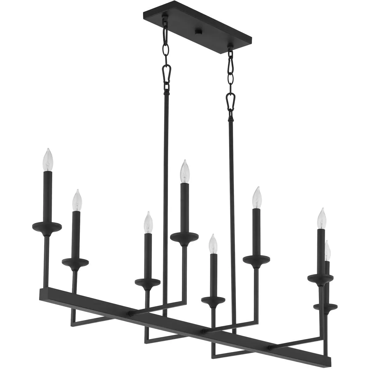 Eldorado 8-Light Chandelier - Matte Black, Steel/Glass product