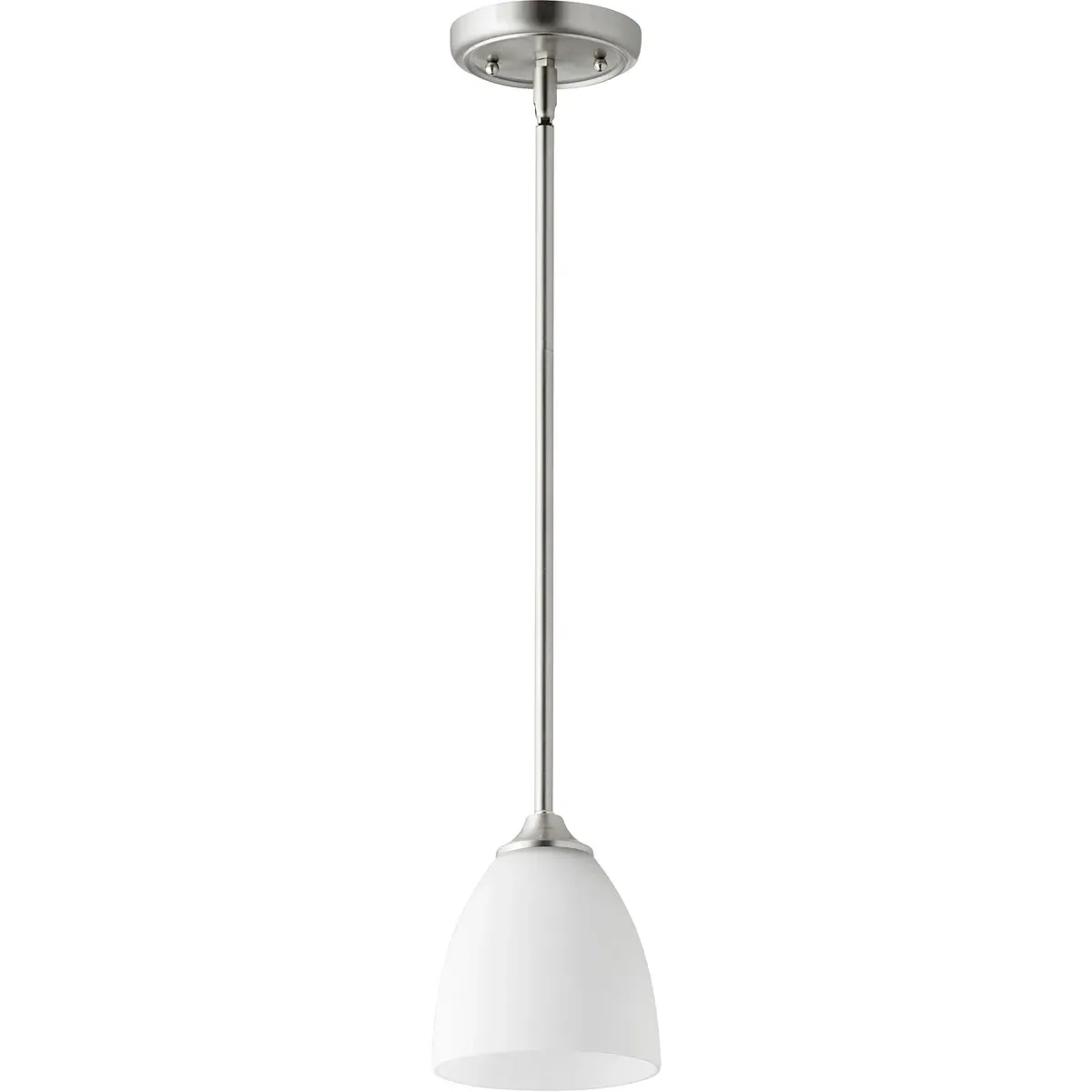 Jardin 1-Light Mini Pendant - Satin Nickel, Satin Opal Glass product