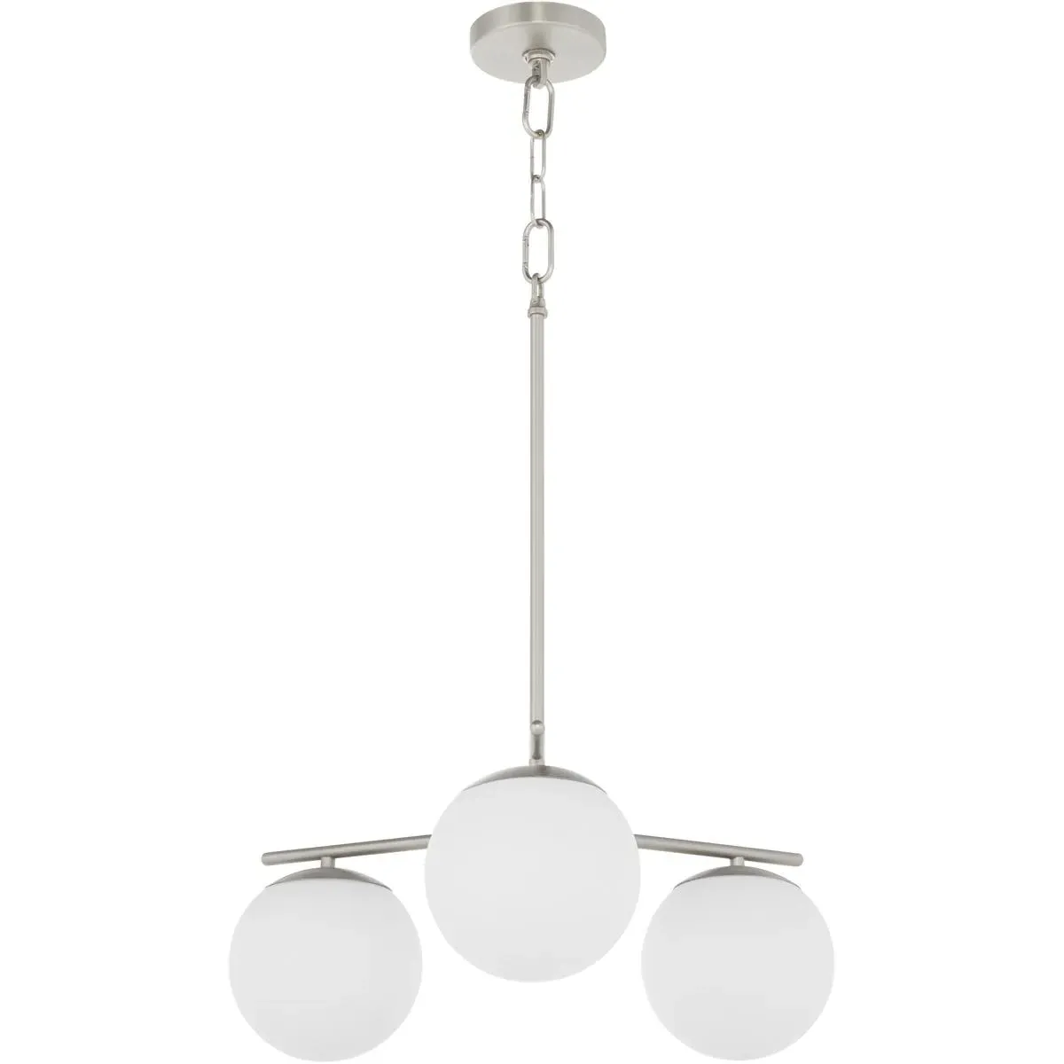 Jasper 3-Light Chandelier - Satin Nickel, Steel/Glass product