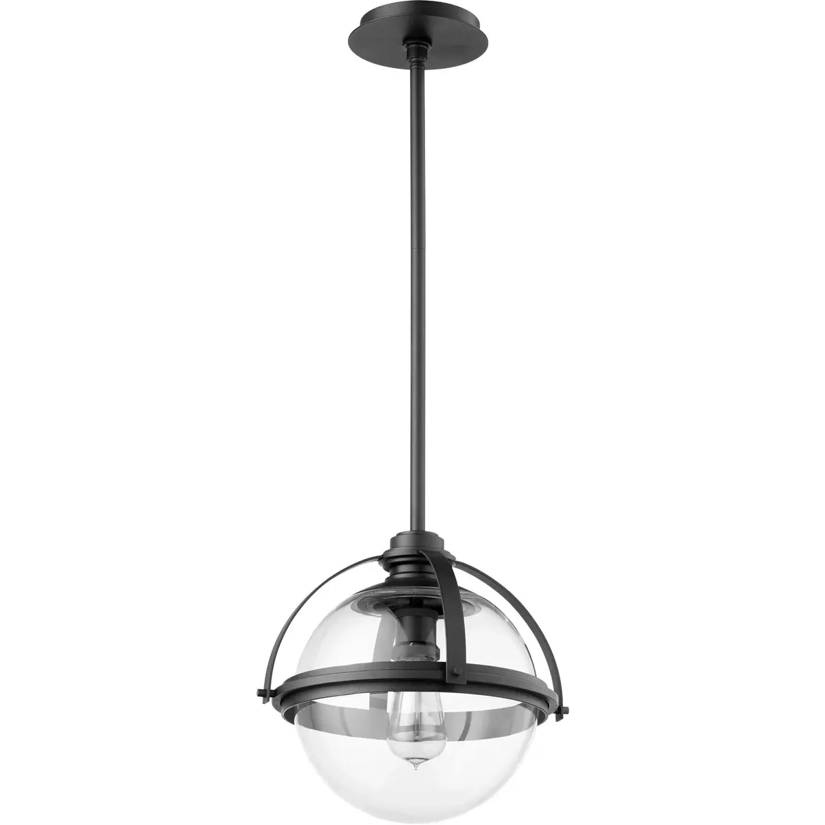Meridian Single Light Pendant - Noir, Clear Glass product