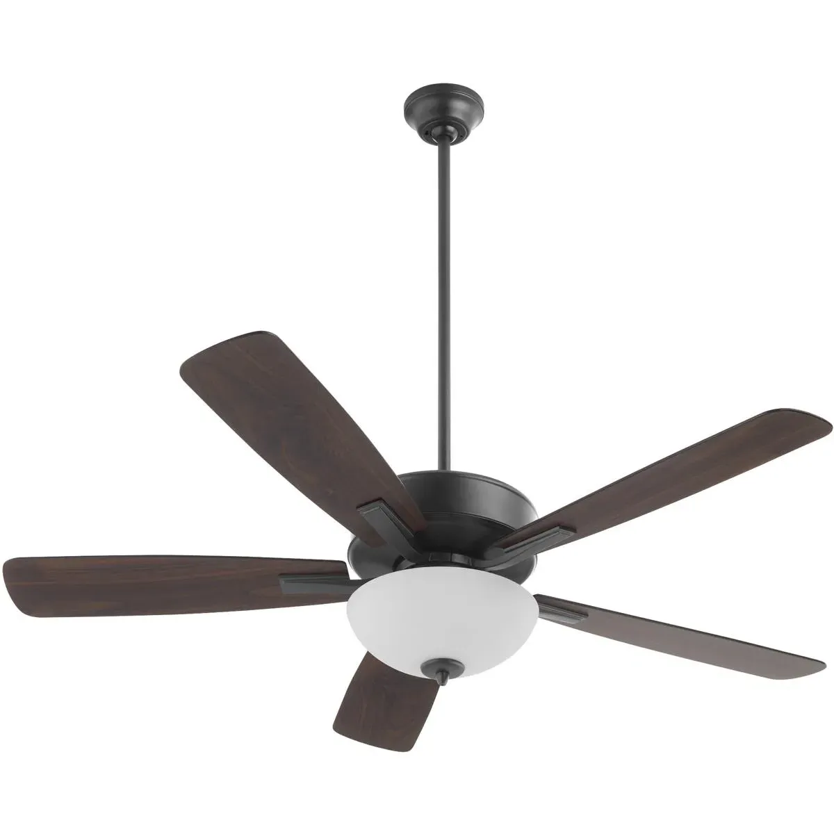 Ovation 52-Inch Ceiling Fan 2-Light - Matte Black, Steel product