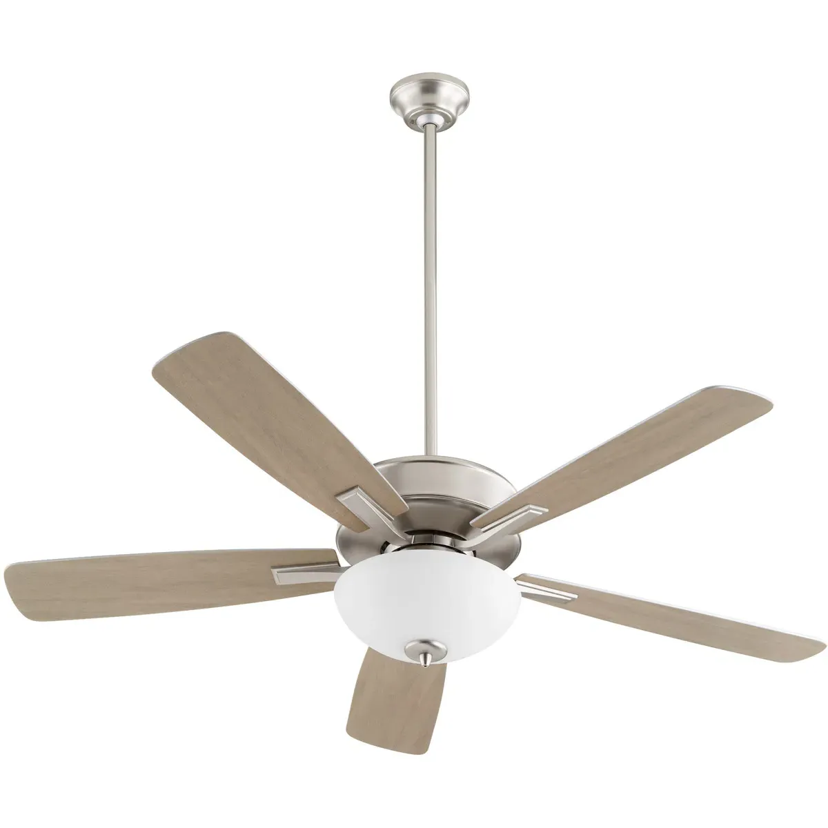 Ovation 52 Inch Ceiling Fan - Satin Nickel, Silver/Weathered Gray product