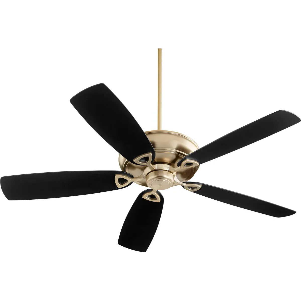 Quorum Alto 62-Inch Ceiling Fan - Aged Brass, Reversible Matte Black/Walnut product