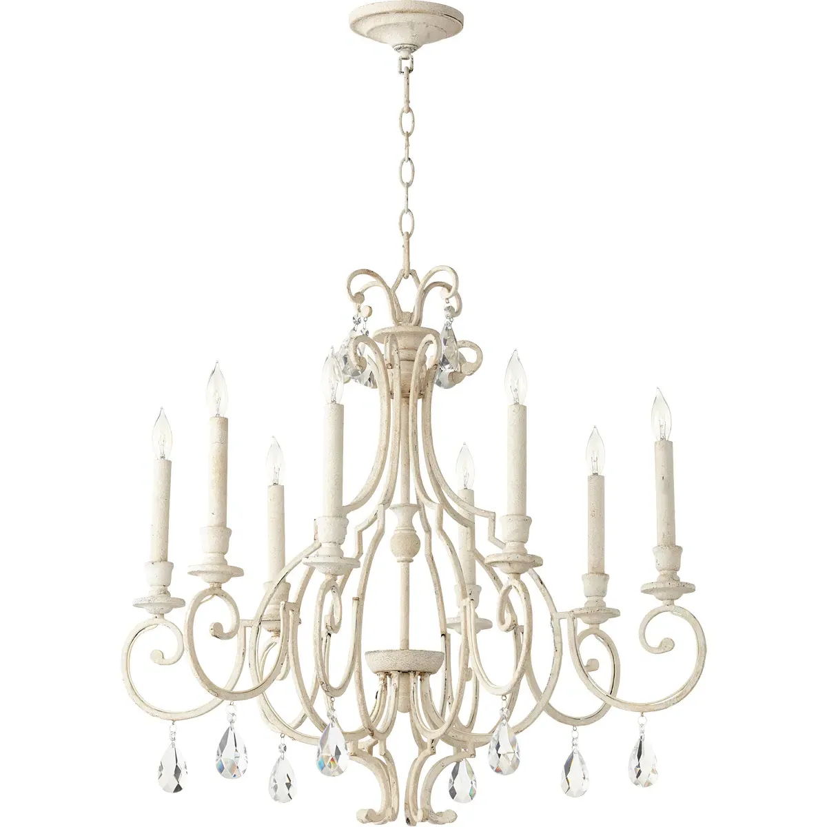 Quorum Ansley 8-Light Chandelier - Persian White product