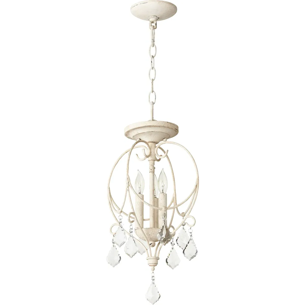 Quorum Ariel 3-Light Dual Mount Ceiling Light - Persian White product