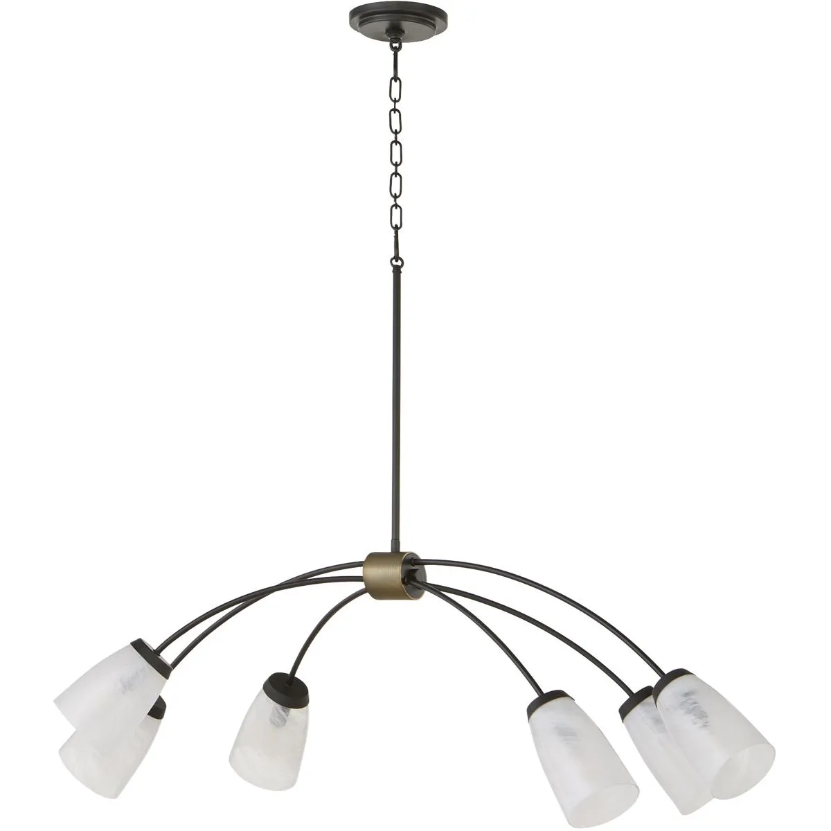 Quorum Arpeggio 6-Light Linear Chandelier - Matte Black product