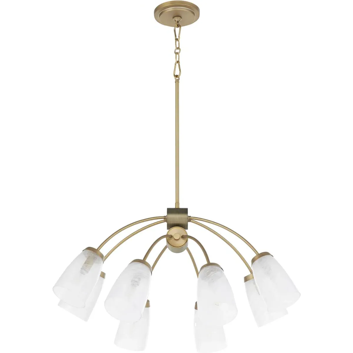 Quorum Arpeggio 8-Light Chandelier - Aged Brass product