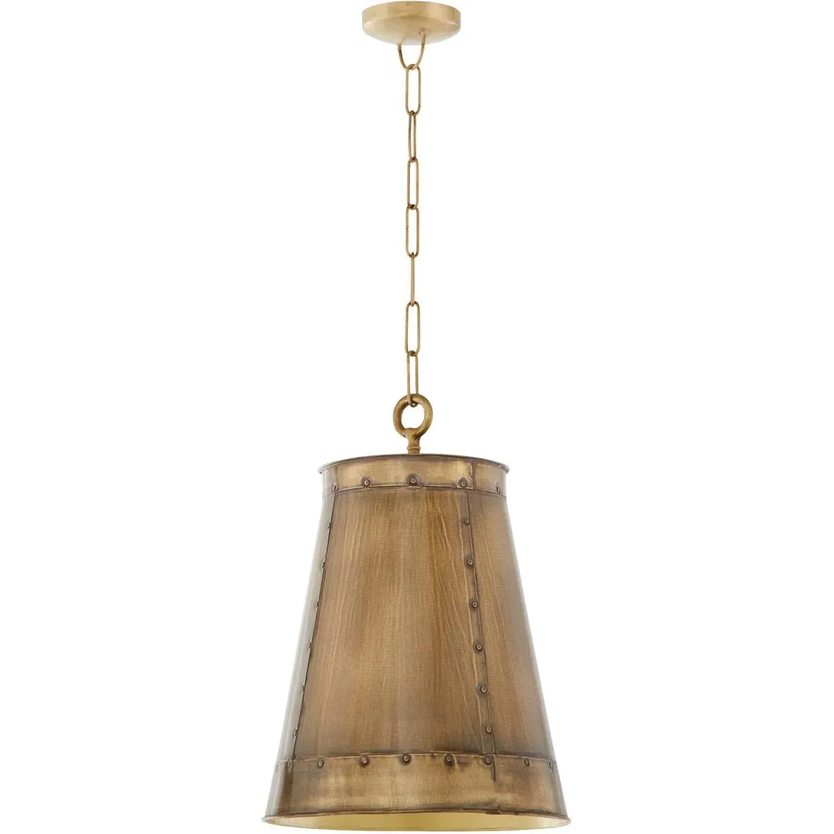 Quorum Artisan 3-Light Pendant Ceiling Light - Artisan Brass, Iron product