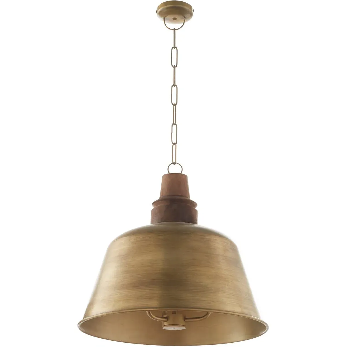 Quorum Artisan Series 3-Light Pendant - Artisan's Brass, Iron/Mango Wood product