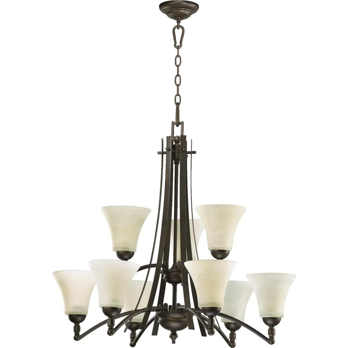 Quorum Aspen 9-Light Chandelier - Oiled Bronze product