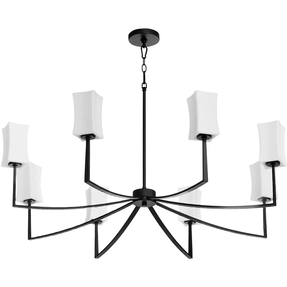 Quorum Ayala 8-Light 44 inch Chandelier - Matte Black product