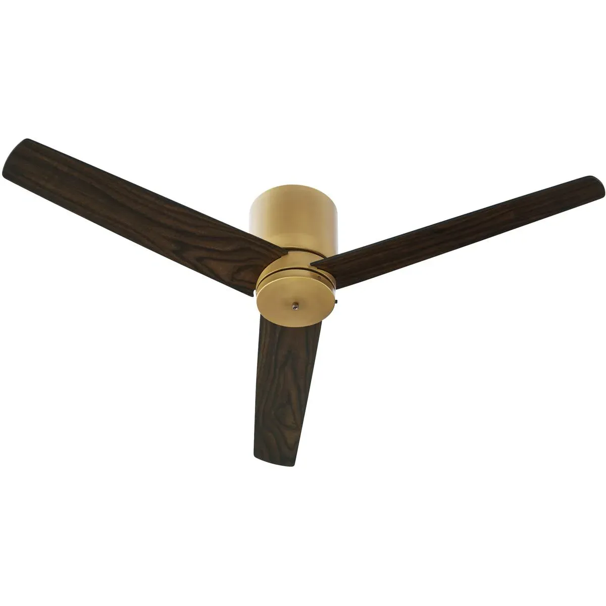 Quorum Banzai 52-Inch Ceiling Fan - Brushed Brass, Matte Black/Walnut product