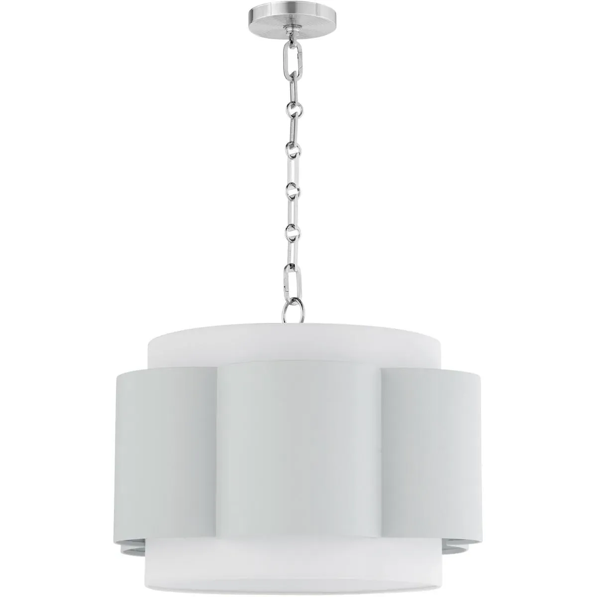 Quorum Belinder 4-Light Pendant - Brittany Blue, Chrome product