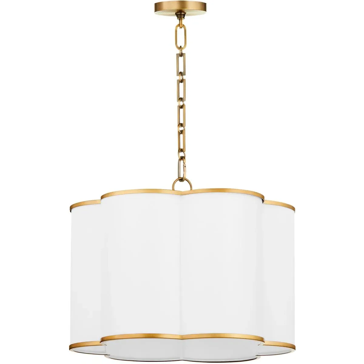 Quorum Belinder 4-Light Pendant - Non-Lacquered Brass product