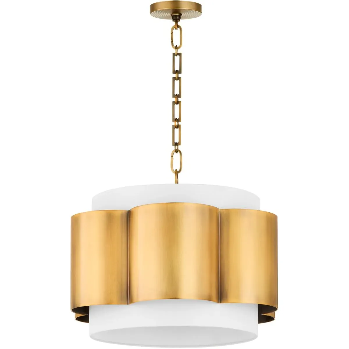 Quorum Belinder 4-Light Pendant - Non-Lacquered Brass product